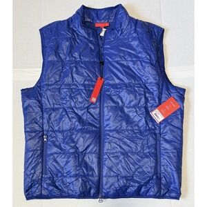 REDVANLY Bolton - Men's Blue Lightweight Golf Puffer Zip Vest - XXL - NWT‎ NEW